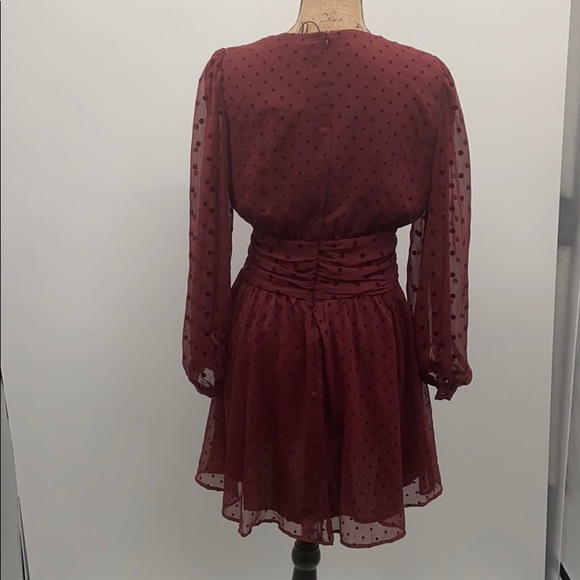 Zara dotted mesh belted mini dress - Picture 8 of 16